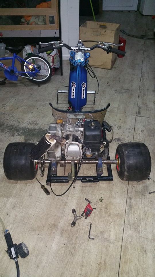 Honda Engine Mounted on Drift Trike 2