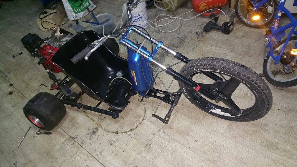 Honda Engine Mounted on Drift Trike 3